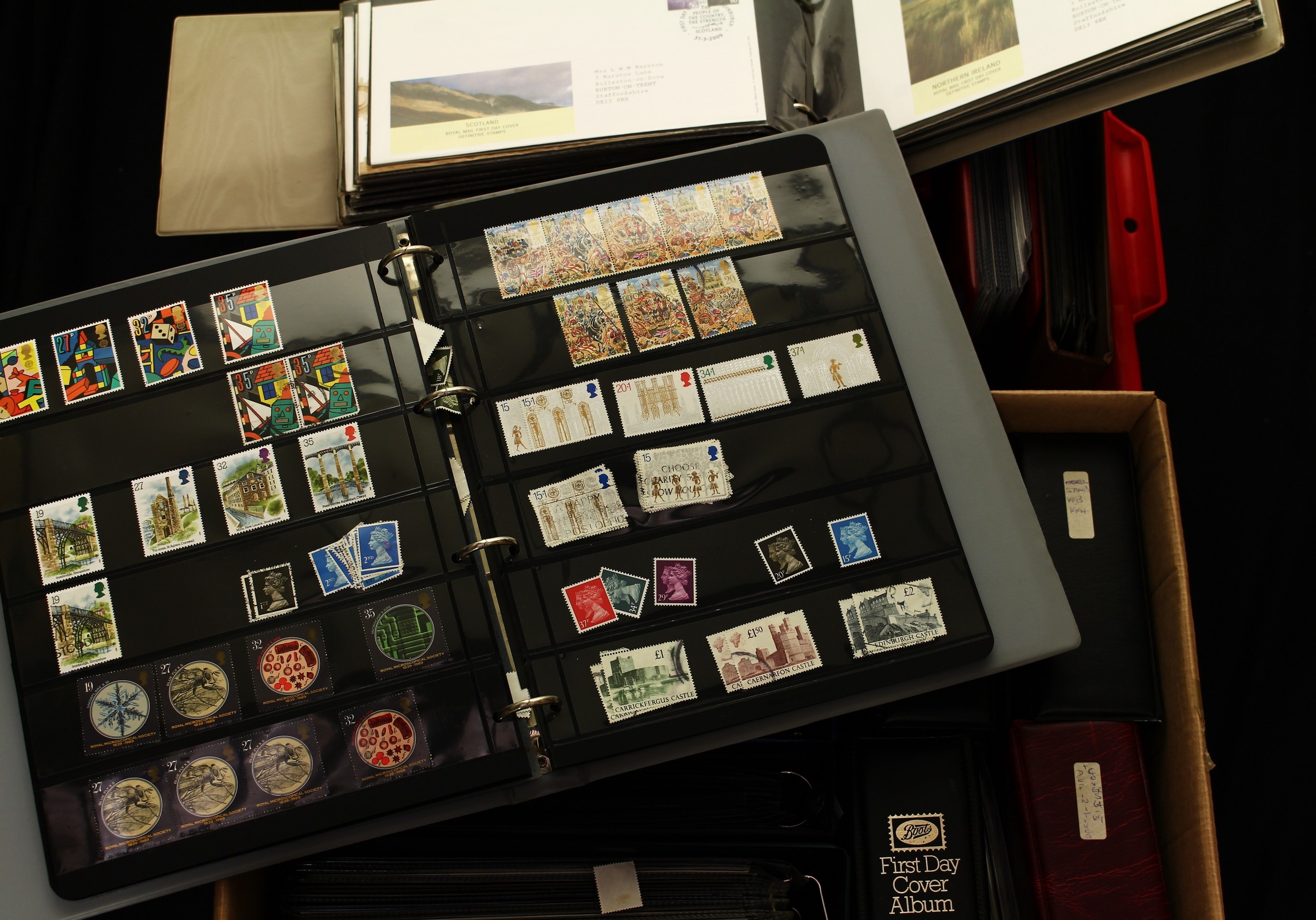 Stamps - QEII FDC and p/pack collection 1970-2015, housed in 19 binders, huge value and potential
